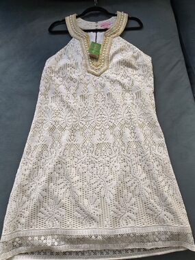 NEW Lilly Pulitzer White Dress Size 12- Calera Shift